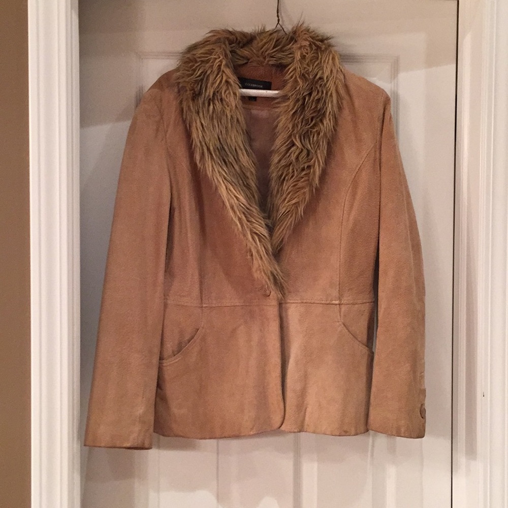 Suede and faux fur jacket!